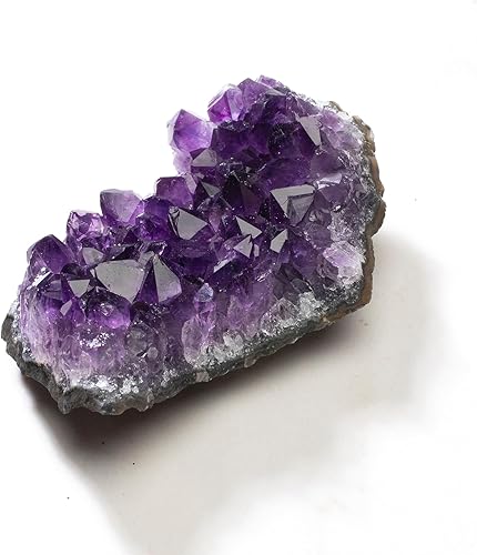 KALIFANO AAA+ Geoda amatista – Cristal amatista de alta energía de Uruguay – Roca natural de Reiki Wicca con efectos curativos y calmantes