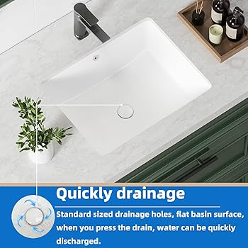 alonhungページ KINGWONG 20 Inch Rectangle Undermount Bathroom Sink 19.5