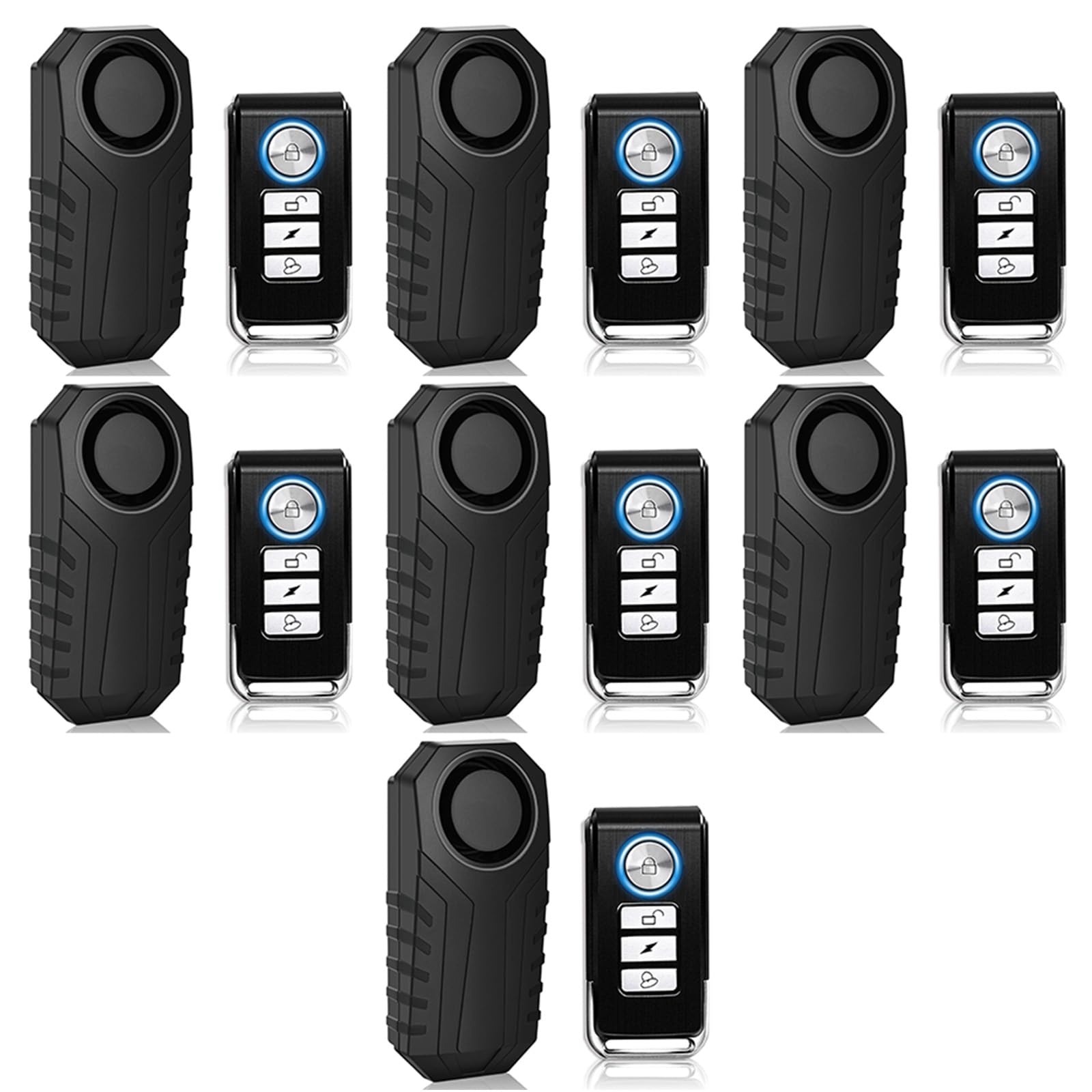 Bicycle Alarm System Anti Theft,USUPERINK Bike Alarms for Ebikes,113dB Bike Alarm,IP65 Waterproof,7 Levels of Sensitivity Adjustment,Suitable for Bicycles,Motorcycles,Electric Scooters,Ebike,7PK