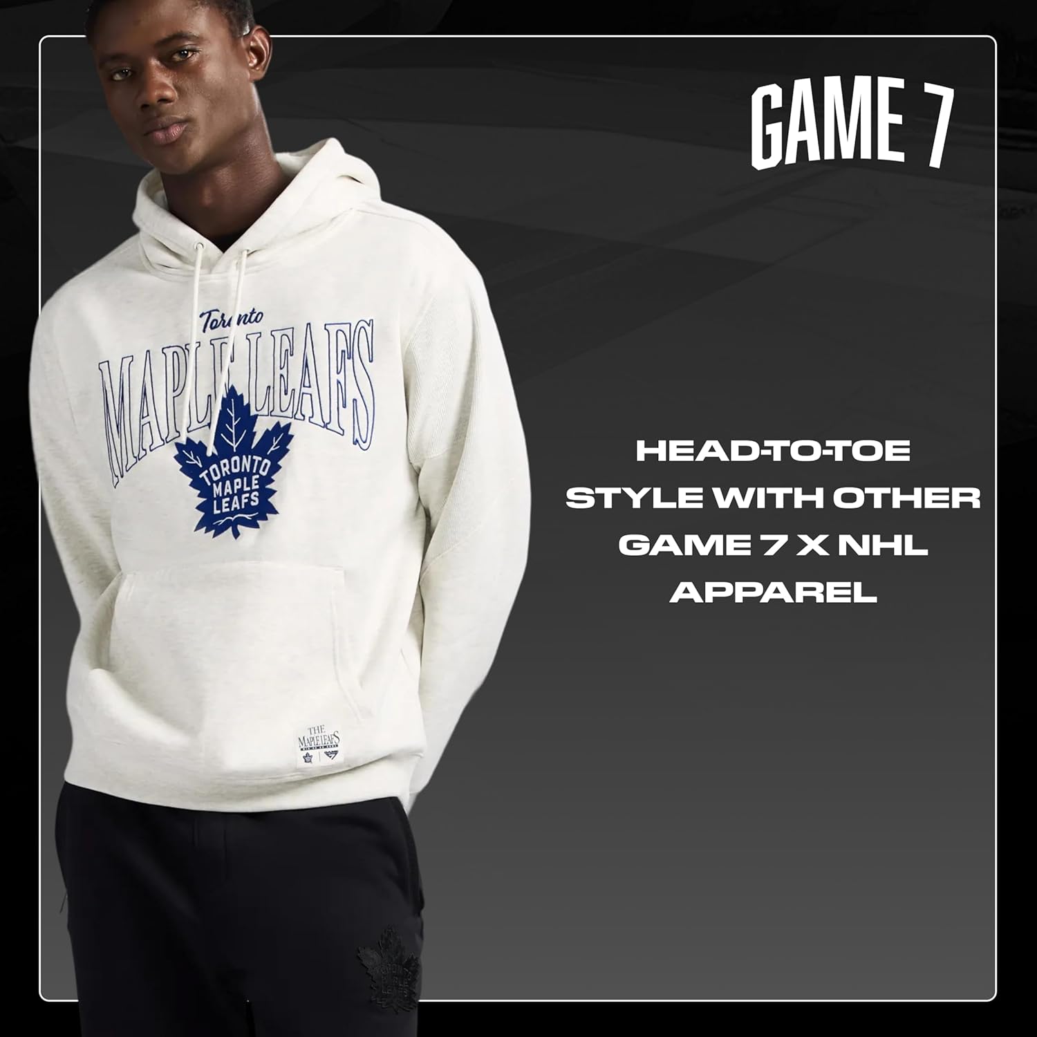 GAME 7 NHL mens Game 7 X Nhl Men's Officially Licensed Long Sleeve Pullover Hoodie Fleece Sweatshirt - Image 7