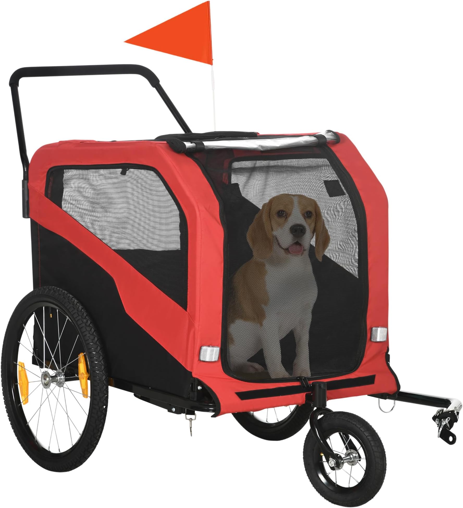 TRIXIE Pet Bike Trailer, Dog Bicycle Trailer, Foldable, Easy to