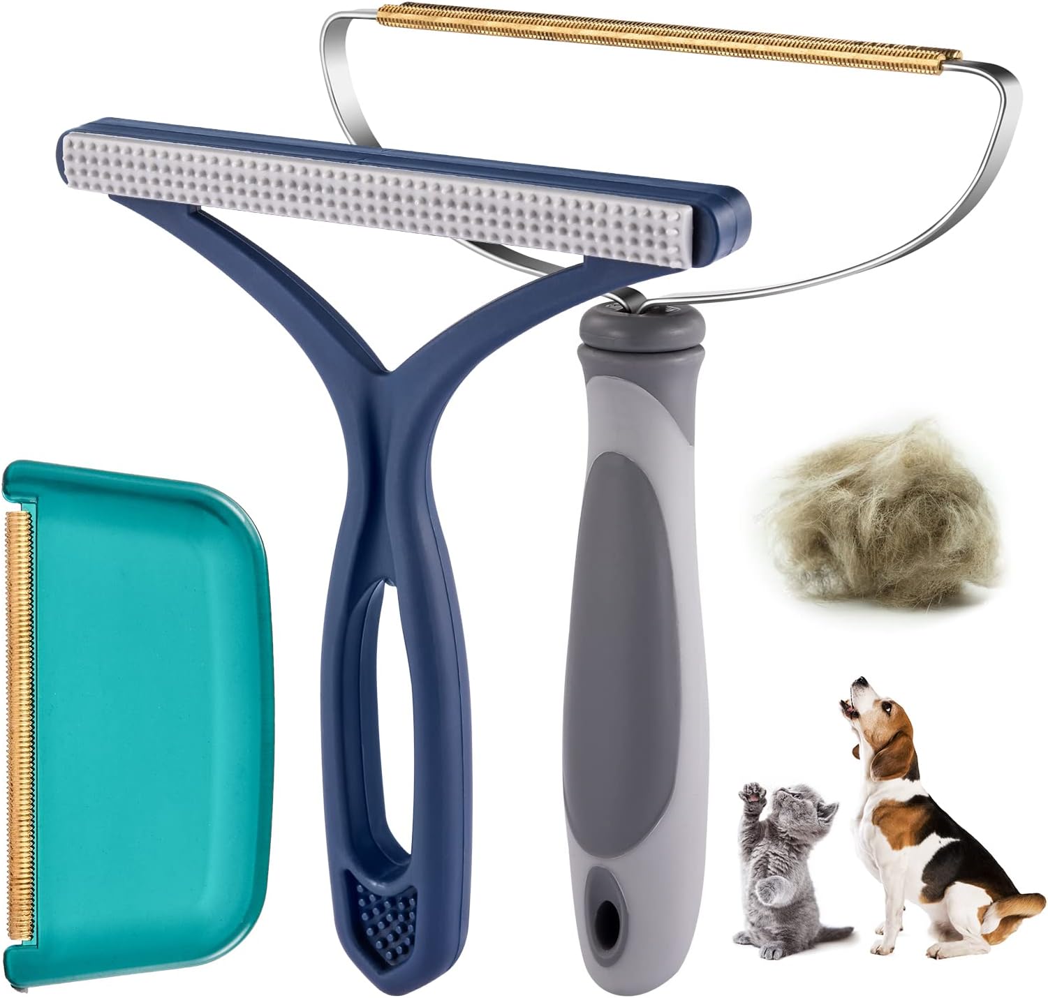 AXLUNAR Pet Hair Remover for Couch 3 Pack Dog Cat Hair Remover