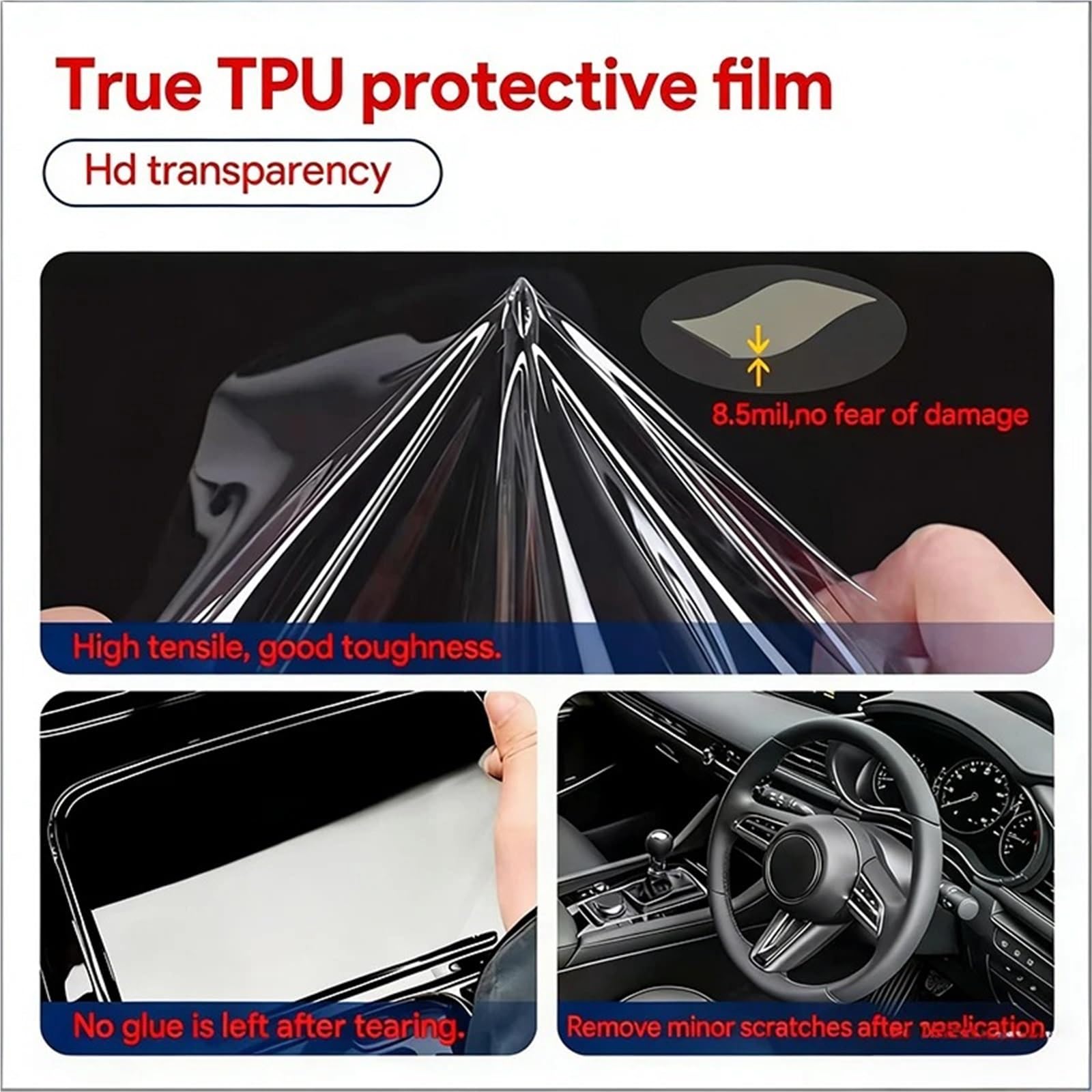 Navigation Schutzfolie Für Dongfeng Für AEOLUS Für MAGE 2024-2025 Innen PPF TPU Film GPS Navigation Konsole Panel Schutz Zubehör(B,LHD)