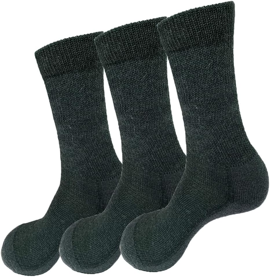 Wool Socks Men Hiking Crew Cushion Boot Sock Trekking Outdoor Thermal Warm