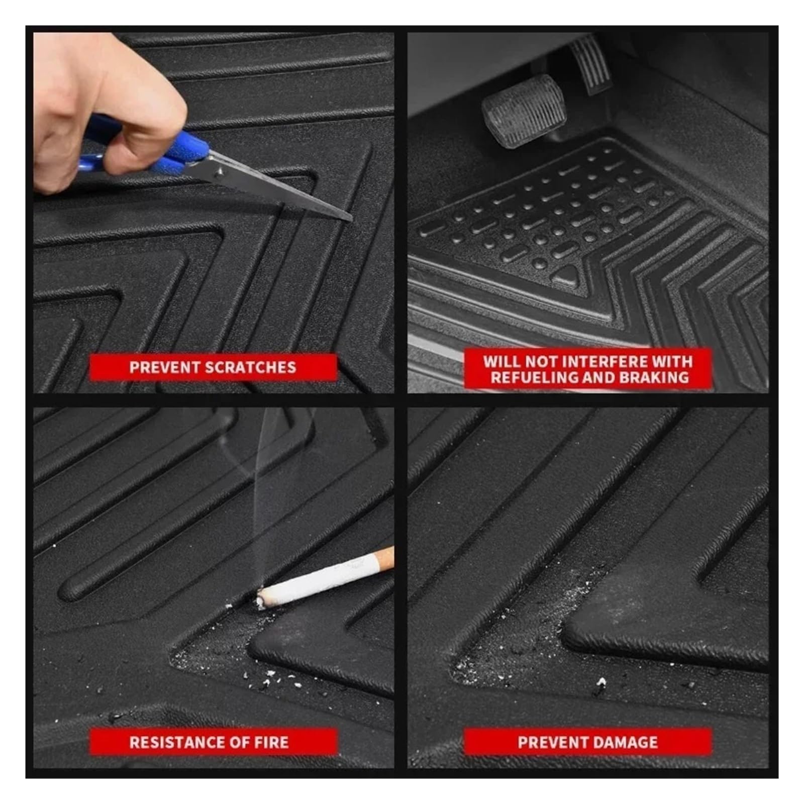 Auto-Fußmatten Für Lynk Co 08 2023~2025 LHD Auto-Fußmatte | Für Lynk Co 08 2023 ~ 2025 LHD TPE Auto Boden Matte Wasserdicht Anti Slip Fuß Teppich Schützen
