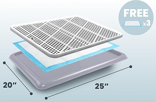 Miniatura 8 de Pet Awesome - Bandeja para orinales, 25 x 20 pulgadas, entrenamiento interior para hacer pipí para perros pequeños y medianos