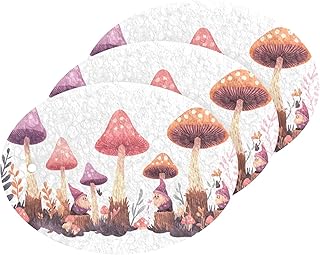 Mushroom Gnome Kitchen Scrub Sponges, Pop-up Kitchen Cleaning Sponges Reusable Dish Washing Sponges for Bathroom Household Cleaning 3 Pack - Non Scratch Scrubber