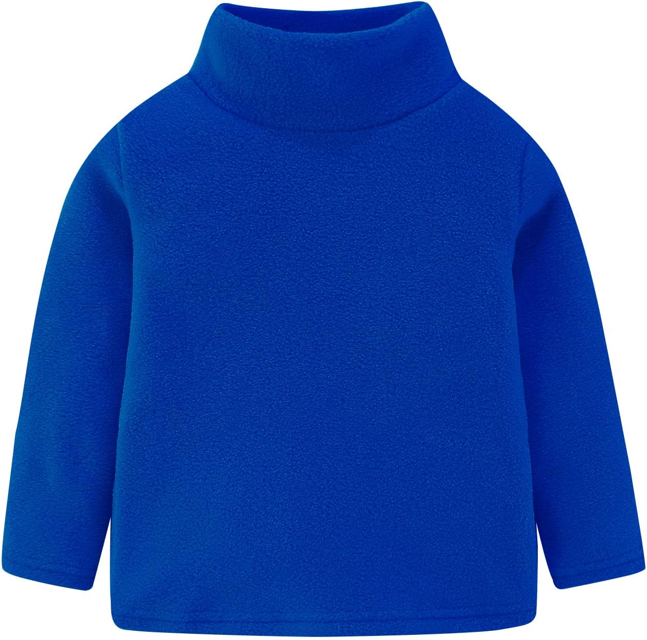 Mud Kingdom Kids Fleece Shirts High Collar Soft Tops Unisex