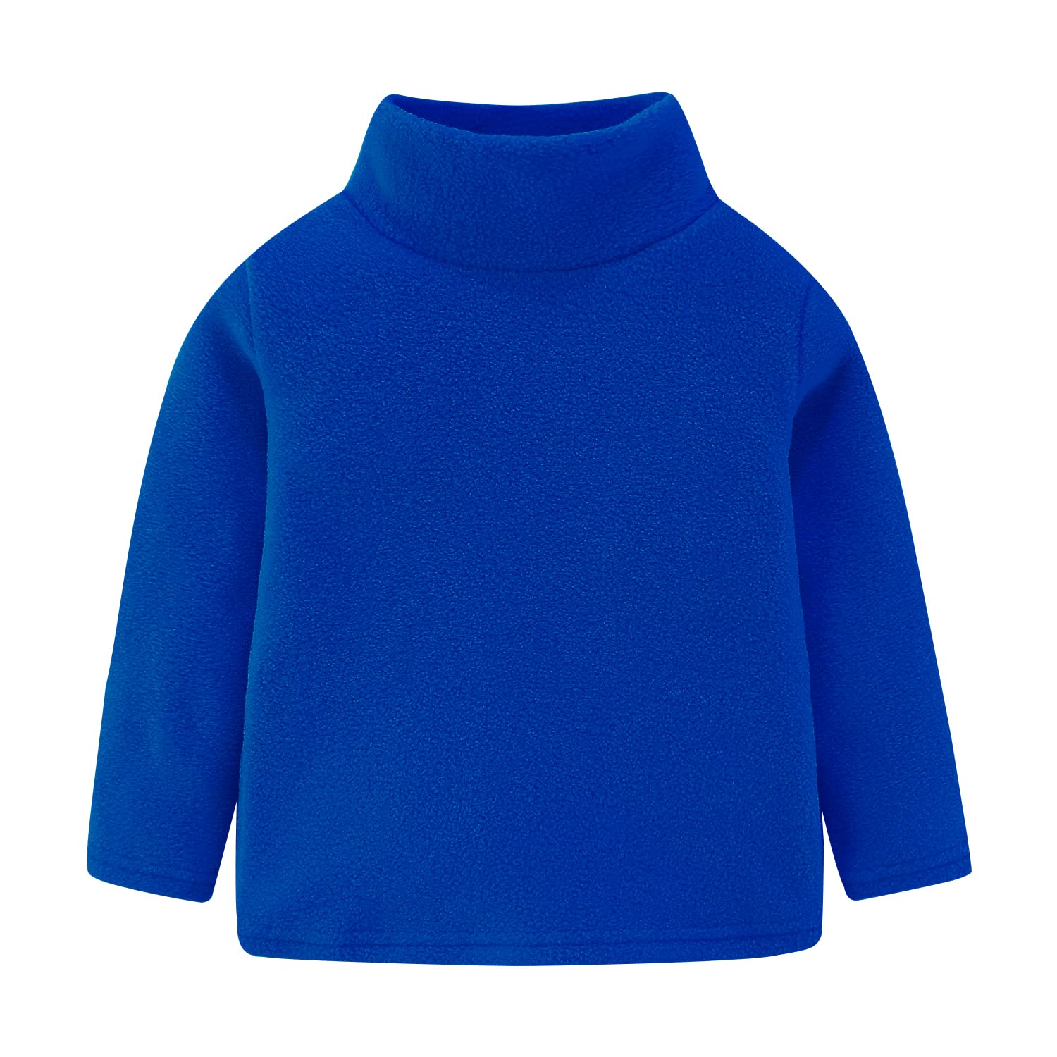 Mud Kingdom Kids Fleece Shirts High Collar Soft Tops Unisex