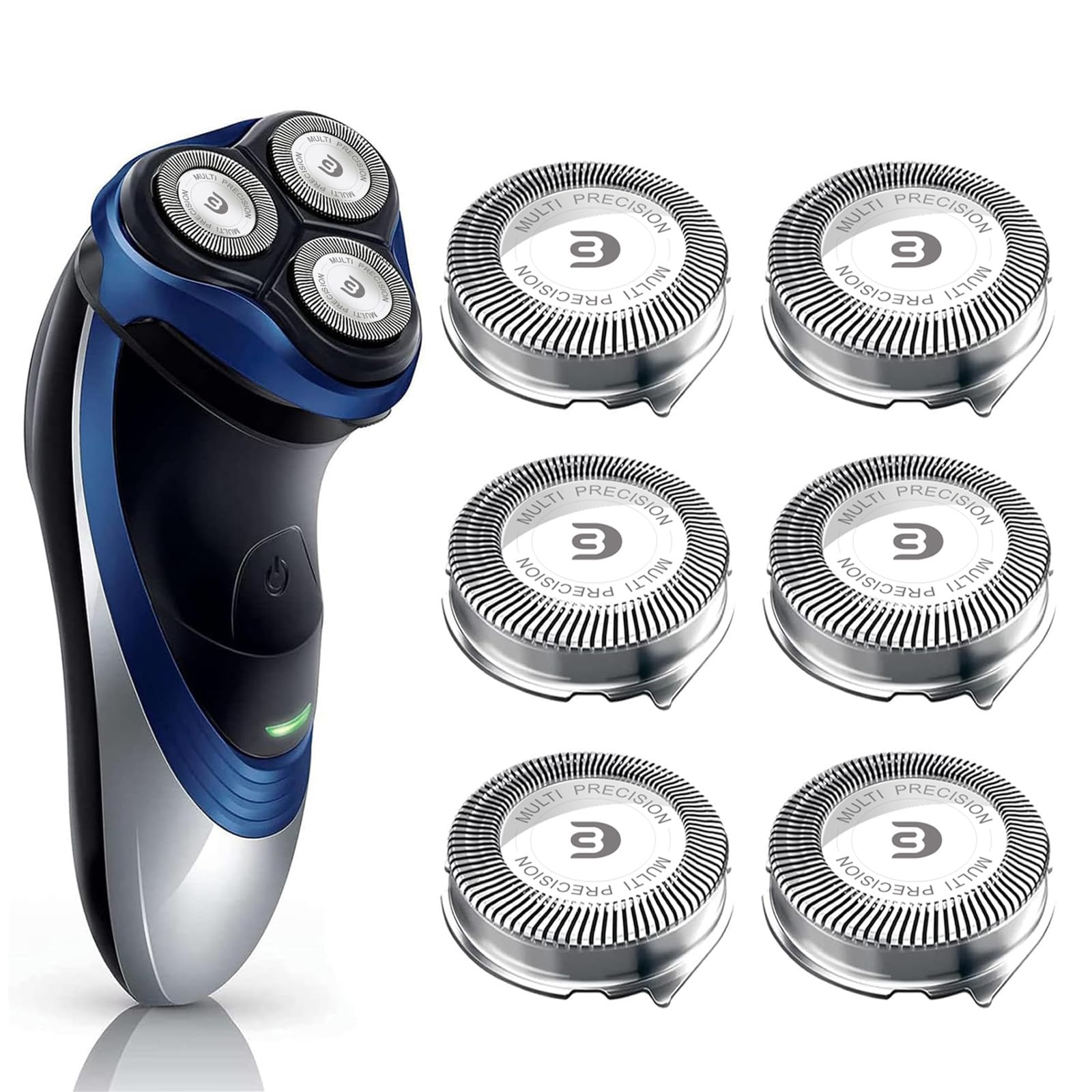SH30 Replacement Heads Compatible with Philips Norelco Series 3000, 2000, 1000 Shavers, Fit for S1560 Shaver, 6-Pack