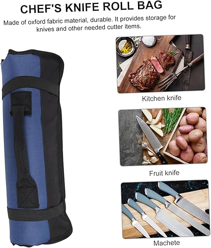 Miniatura 3 de FELTECHELECTR 1 rollo de 22 bolsas organizador de cocina multiherramientas bolsa de transporte de cubiertos bolsa de chef bolsa de cubiertos