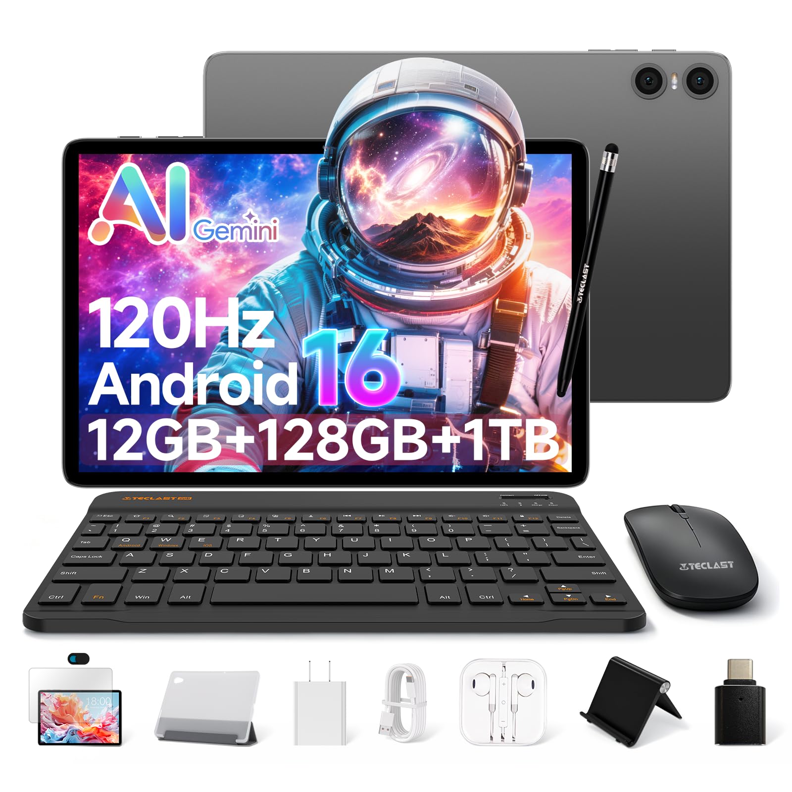 TECLAST 10.1 Inch Android 16 Tablet Bundle