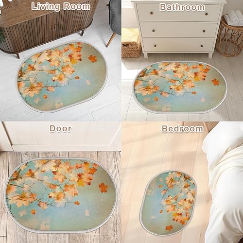 Miniatura 9 de Thanksgiving Autumn Maple Leaves Bathroom Rugs Bath Mat 15.7x23.6 in Extra Soft Shaggy Memory Foam Shower Rug Non Slip Absorbent Throw Rugs Machine