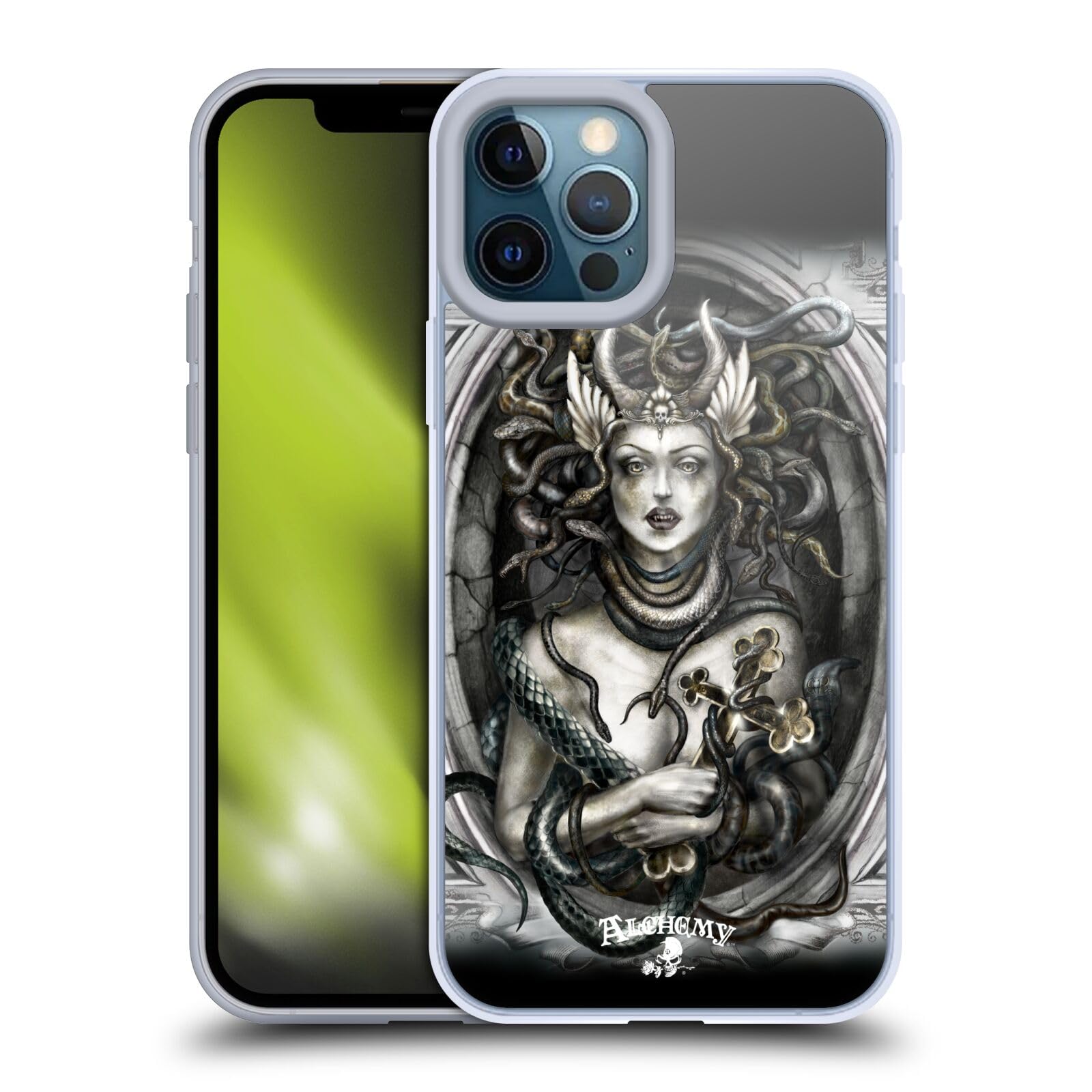 Funda de gel Alchemy Gothic para iPhone 12 Pro Max con arte La Furia De Dante 7