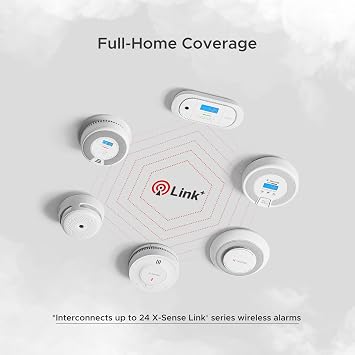X-Sense Interconnected Smoke and Carbon Monoxide Detector, 1-Pack | 10-Year Sealed Battery, UL 217 & UL 2034 Certified
