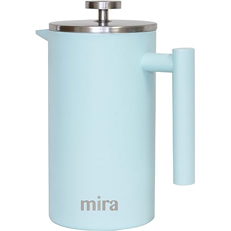 MIRA 20 oz Stainless Steel French Press: The Perfect Coffee and Tea Maker