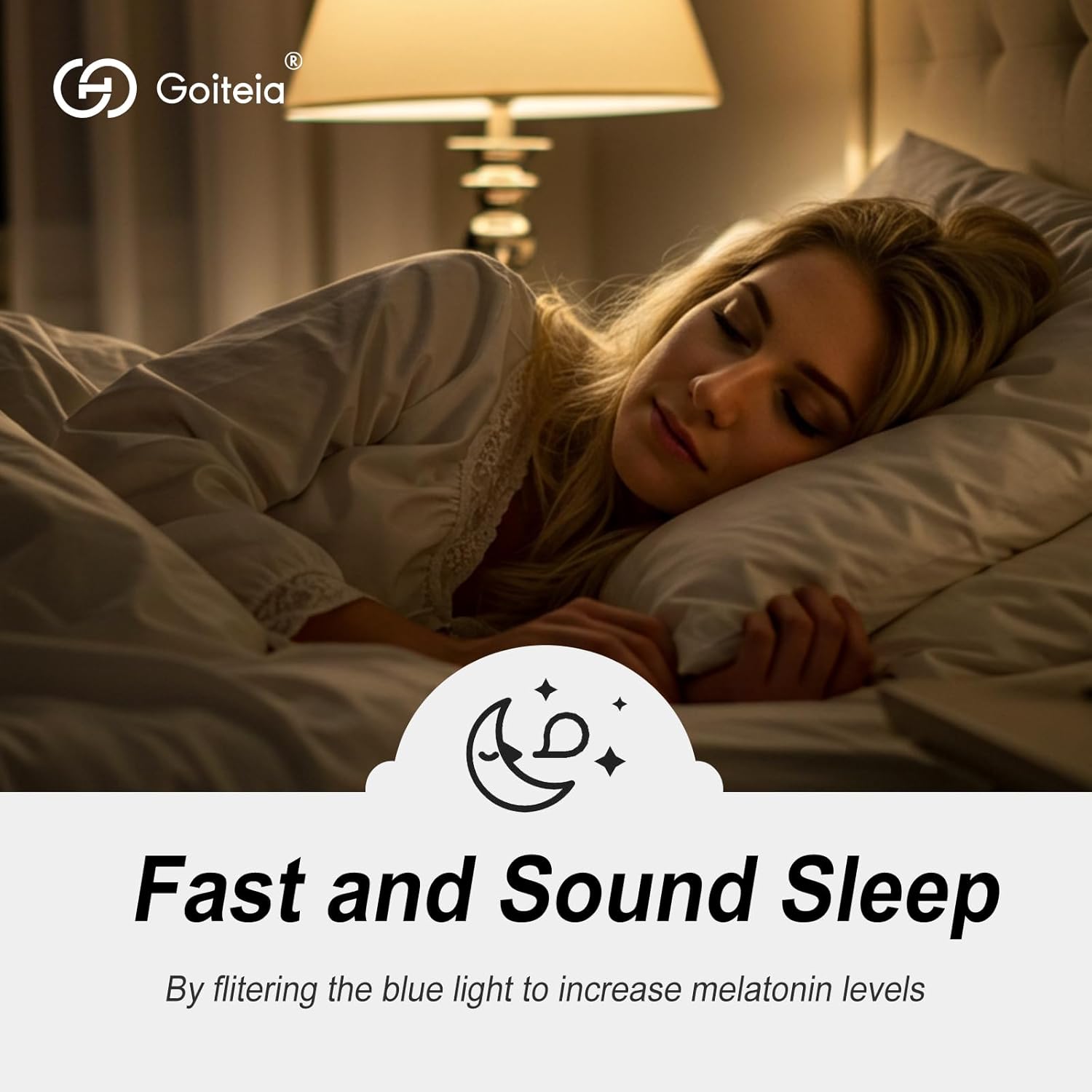 Goiteia Retro Round Blue Light Glasses for Women Men-Orange Blue Light Blocking Glasses-Better Sleep/Eyes Strain/Light Sensitive, Spring Hinges for Comfort - Image 4