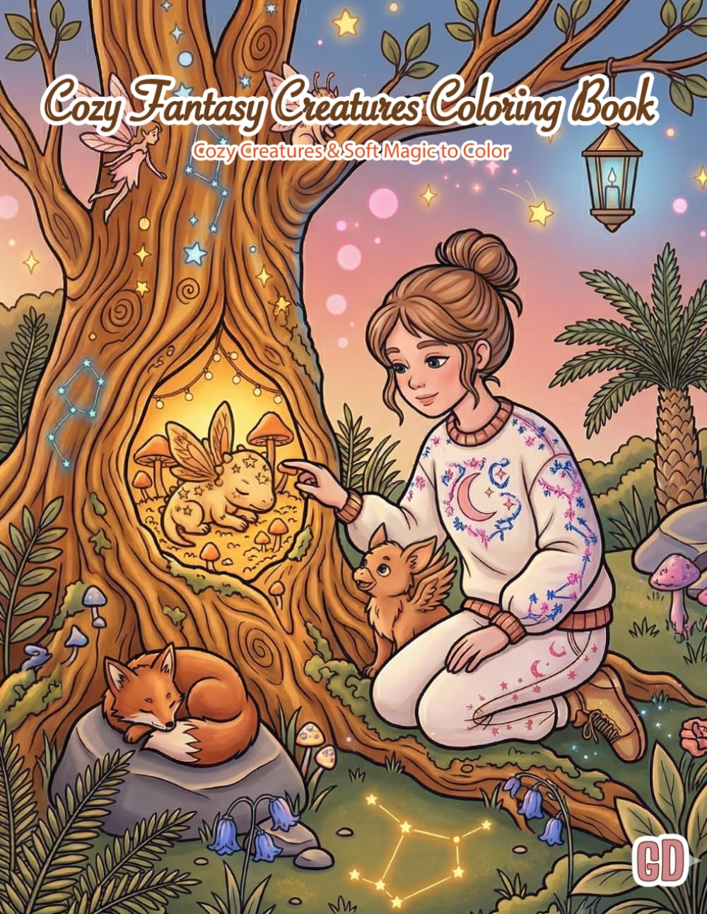 COZY FANTASY CREATURES COLORING BOOK: Gentle Magical Friends, Cozy Fantasy Moments & Peaceful Adventures (The Cozy Coloring Book Series)