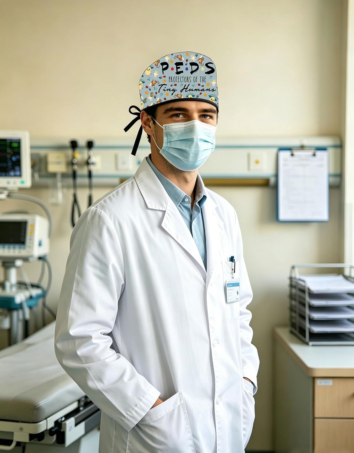 CMNIM Pediatric Nurse Gifts Peds Protectors of Tiny Humans Scrub Cap Appreciation Gifts for Pediatrician Doctor Surgical Cap