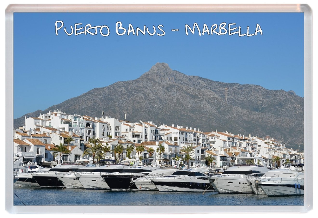 Baked Bean Store Puerto Banus - Marbella - Spain - 96 X 67Mm Jumbo Fridge Magnet Id001