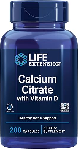 Life Extension Citrato de calcio con vitamina D pastillas de suplemento de calcio D3 súper absorbibles para hombres y mujeres para densidad de disponible en Yaxa Colombia