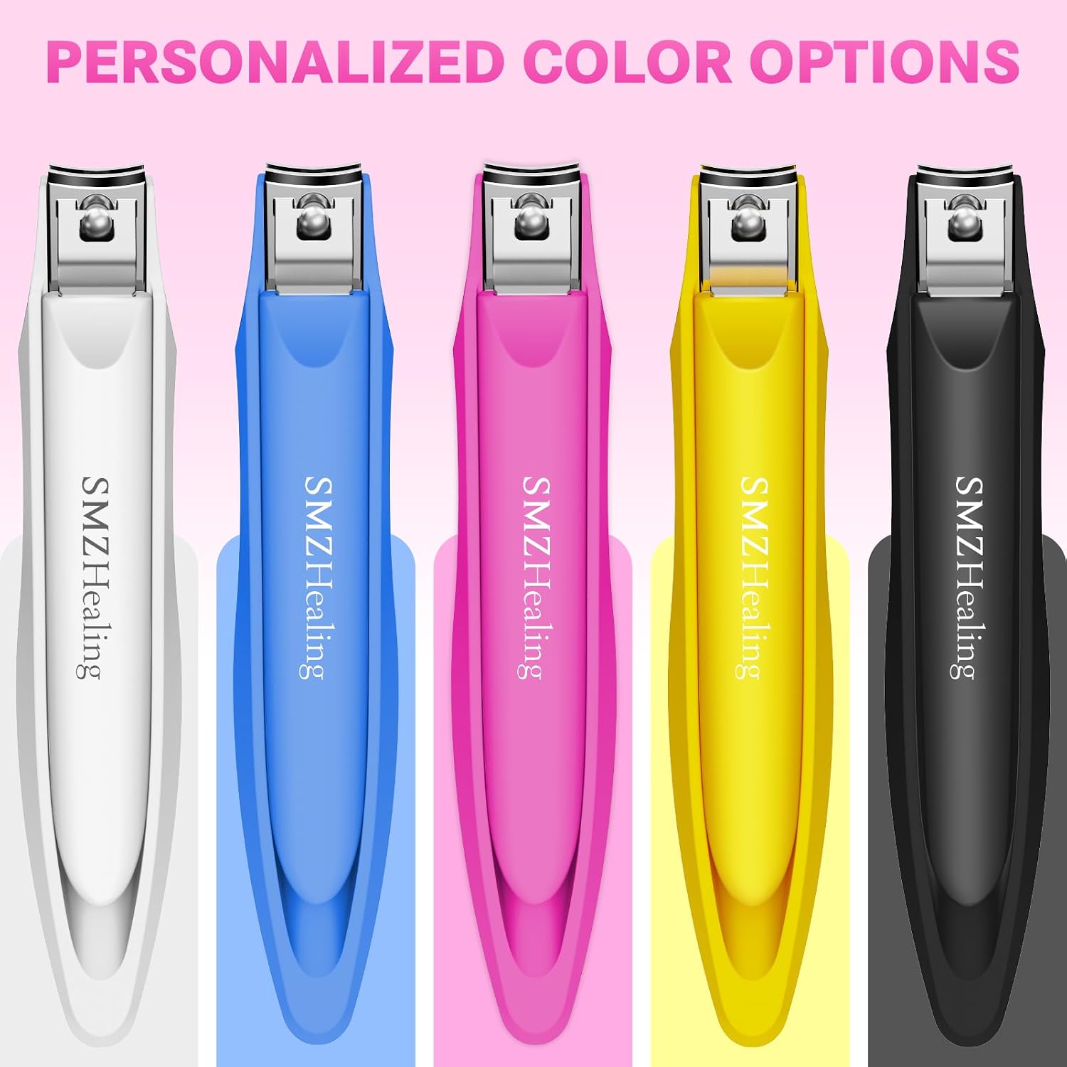 German Nail Clippers for Men with Catcher, Toenail Clipper for Thick Toenails and Fingernails, Long Handle Nail Clippers with Catcher, Precision Nail Trimmer for Men and Women