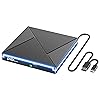 Alxum External CD DVD Drive for Laptop, Type-C USB 3.0 Portable CD ...