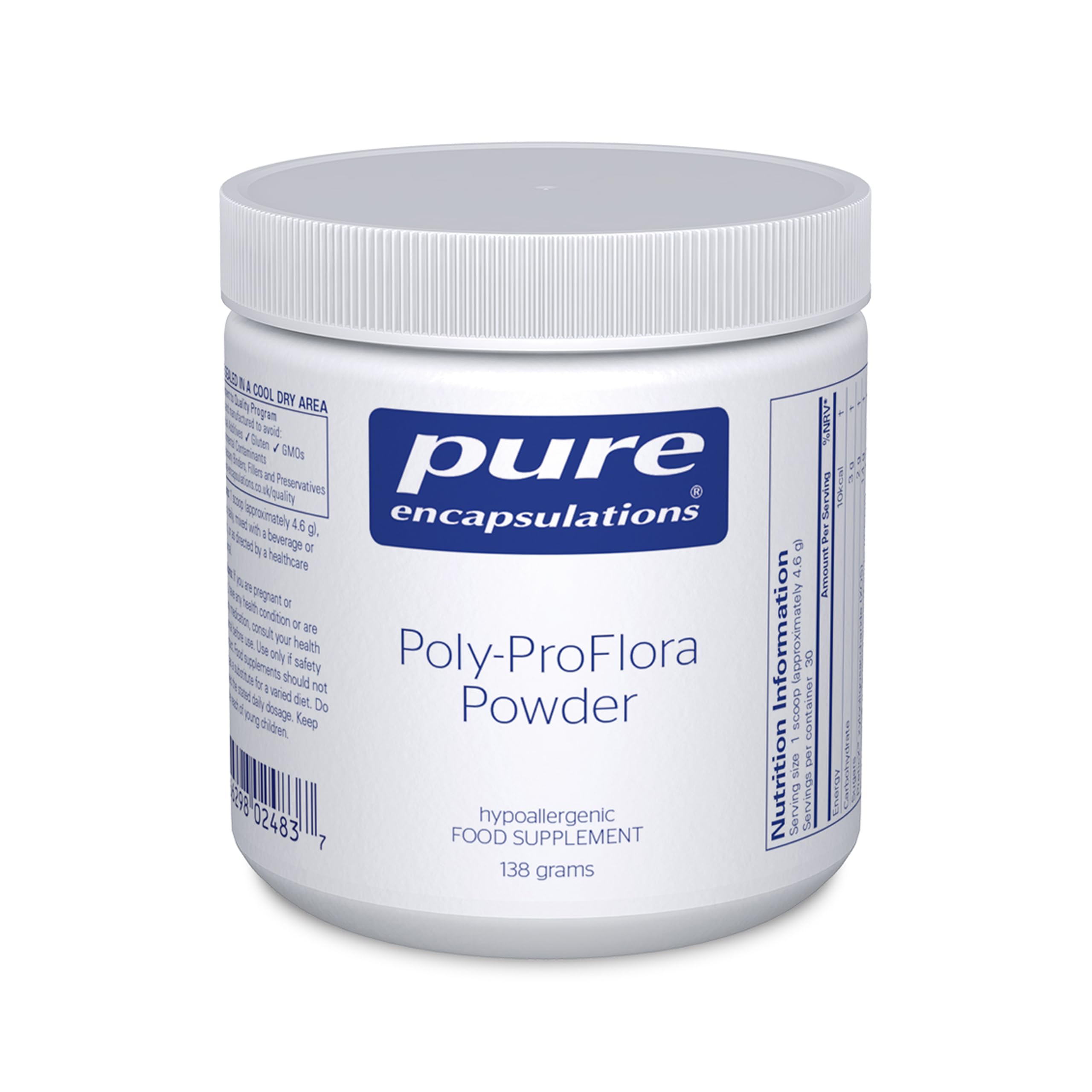 Pure Encapsulations Poly-ProFlora Powder, 138 Grams