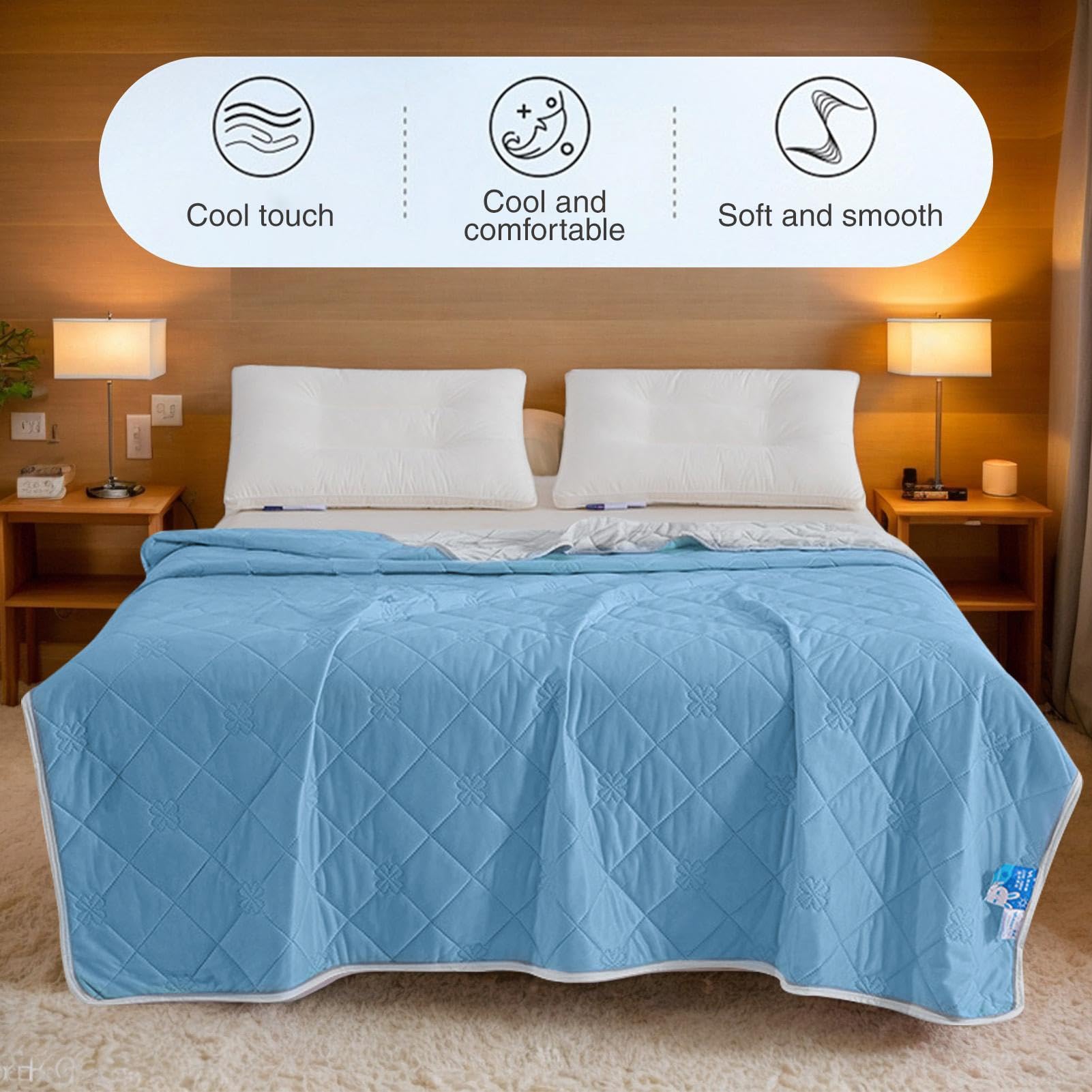 Kühldecke Night Sweats doppelseitig kalte Bettwäsche | Sommer-Kaltdecken für Schlafen, Couch, Sofa, Reisen, Zuhause, Schlafzimmer, Outdoor, Camping