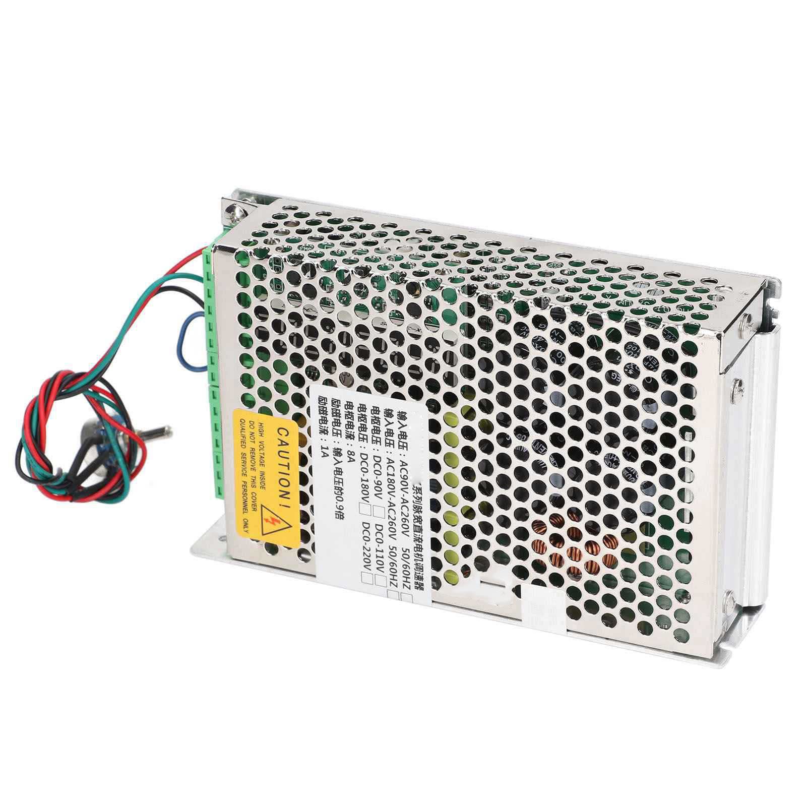 Marhynchus Gubernator Silnika Prądu Stałego Sterownik Prędkości Silnika Prądu Stałego ze Stopu Aluminium AC 90 do 260 V Sterowanie Wejściowe PWM Zabezpieczenie Nadprądowe Odcięcie Zwarciowe dla (AC
