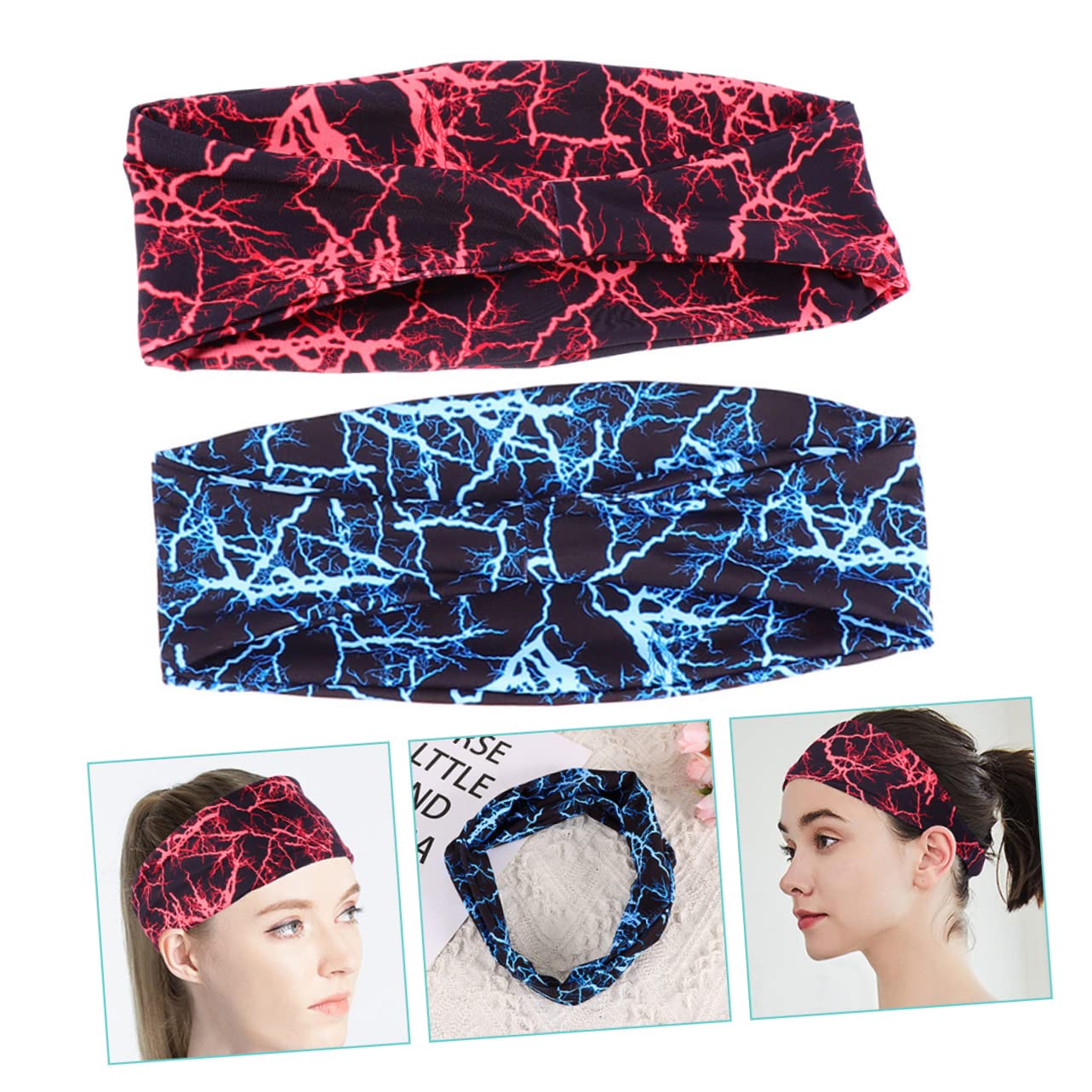 BESPORTBLE 10pezzi Fasce Per Elastiche Multi-funzione Per Allenamento Fasce Sportive Assorbenti Sudore Per Attività Fisica e Occasioni Speciali