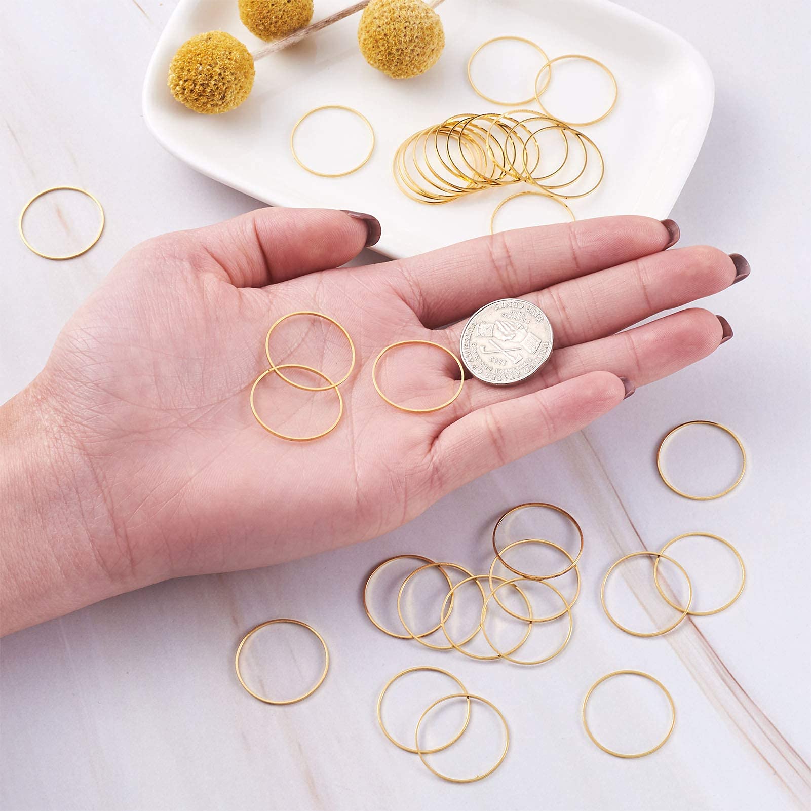 Lot De 600 Anneaux De Jonction En Acier Inoxydable - 6 Tailles (5 à 14 Mm) - Double Couche Pour Porte-clés Et Bijoux DIY