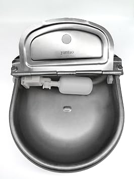 Automatic Animal Drinking Water Bowl, 304 Stainless Steel Waterer for Dog Horse Goat Pig Cow, Livestock Water Trough Dispenser