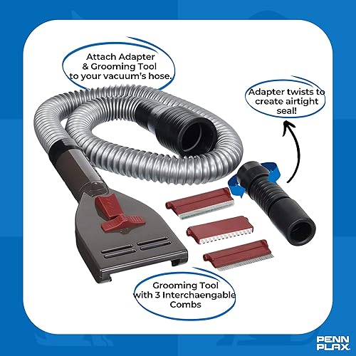 Miniatura 5 de Penn Plax VacGroom Kit de aseo para mascotas, Negro