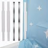 YYST Magnetic Lock for Shower Curtain Sealer, Lock, Weights - Keep Water In, No Blowing, No Wet Curtains White-2 Sets