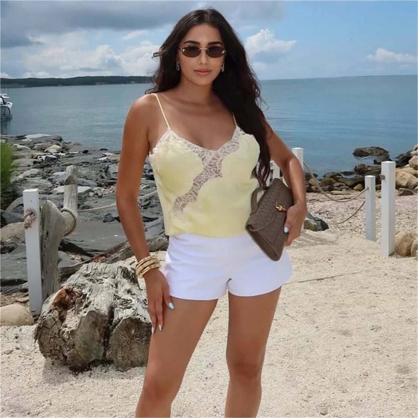Tops de mujer Top encaje sexys sin espalda for