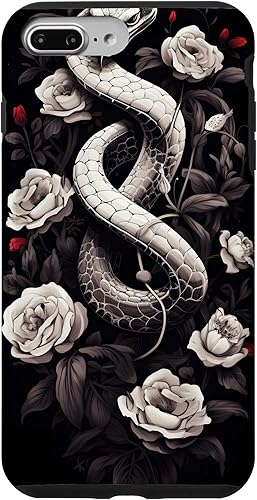 Vista 9 de Funda para iPhone 11 White Snake Floral White Roses