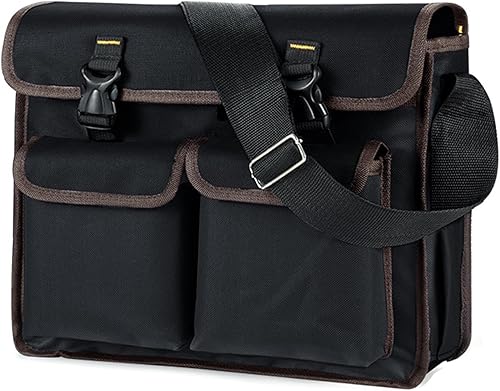 Bolsa de herramientas para electricista, gran capacidad, gruesa, tela Oxford, duradera, bolsa de mensajero profesional para reparación, instalación,