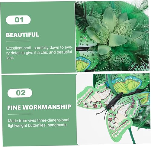 Miniatura 3 de FRCOLOR Tocado con diseño de mariposas para fiesta de té