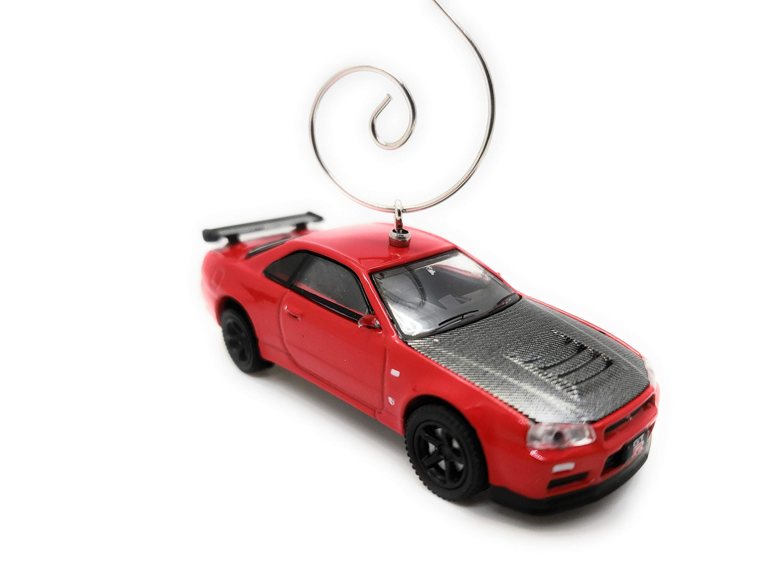 2002 Nissan Skyline GT-R Car Custom Christmas Ornament 1:64 Diecast Red