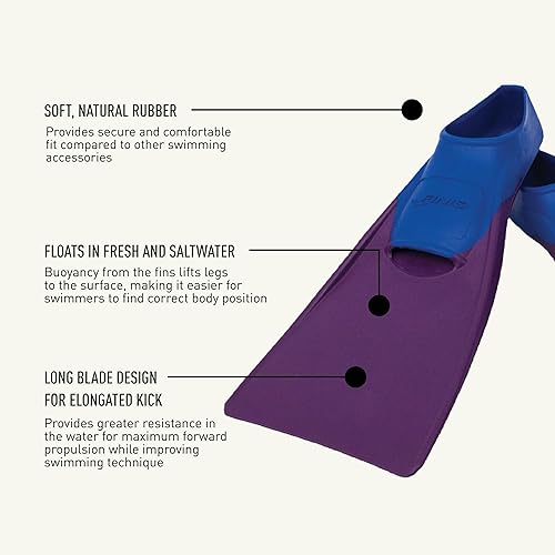 Miniatura 4 de FINIS Aletas flotantes largas para natación y esnórquel Consulta la tabla de tallas para el tamaño correcto