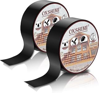 Deck Joist Tape for Decking, 2Rolls 2" x 50' Waterproof Sealant Antiseptic Butyl Joist Tape, Self-Adhesive Flashing Joist Tape for Decking Joists Wood Decks Beams Roof
