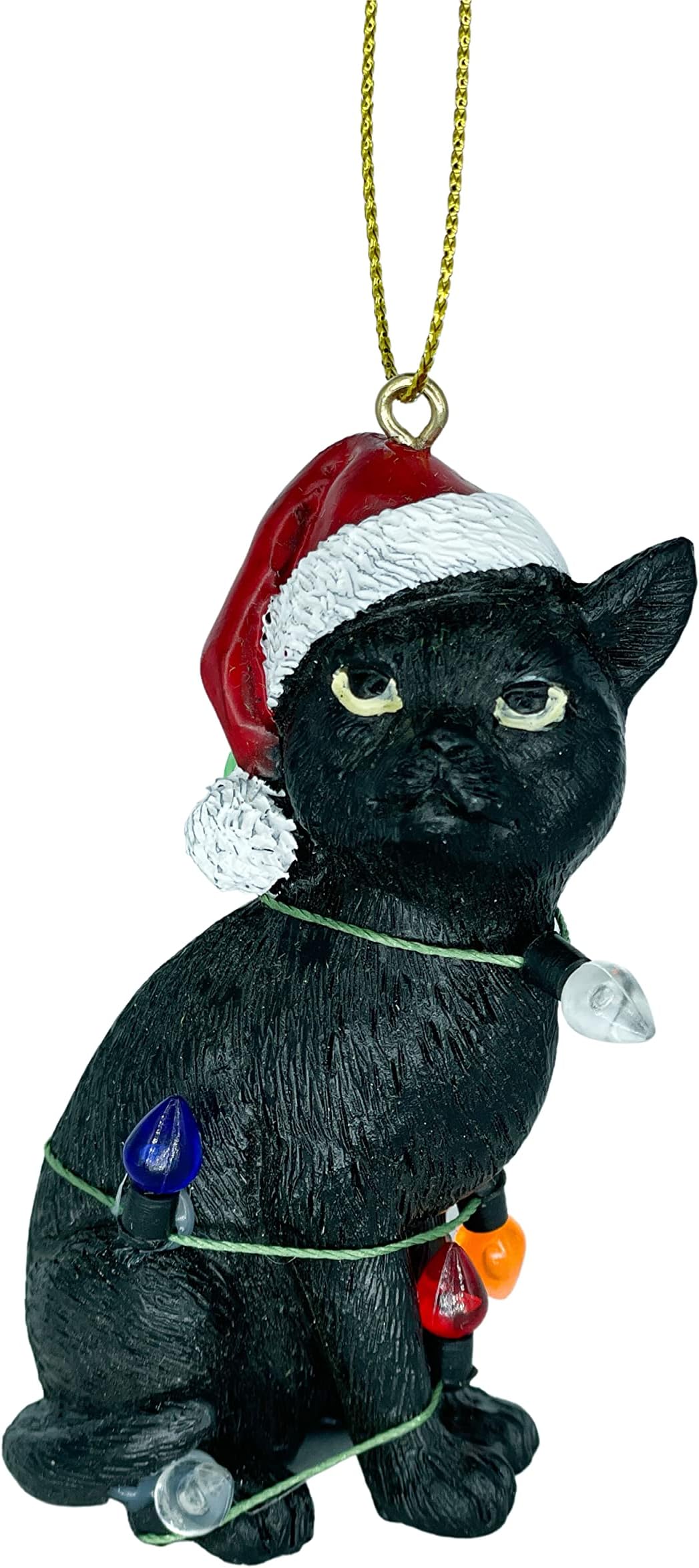 36 Pcs Christmas Ornament Black Cat Christmas Wooden
