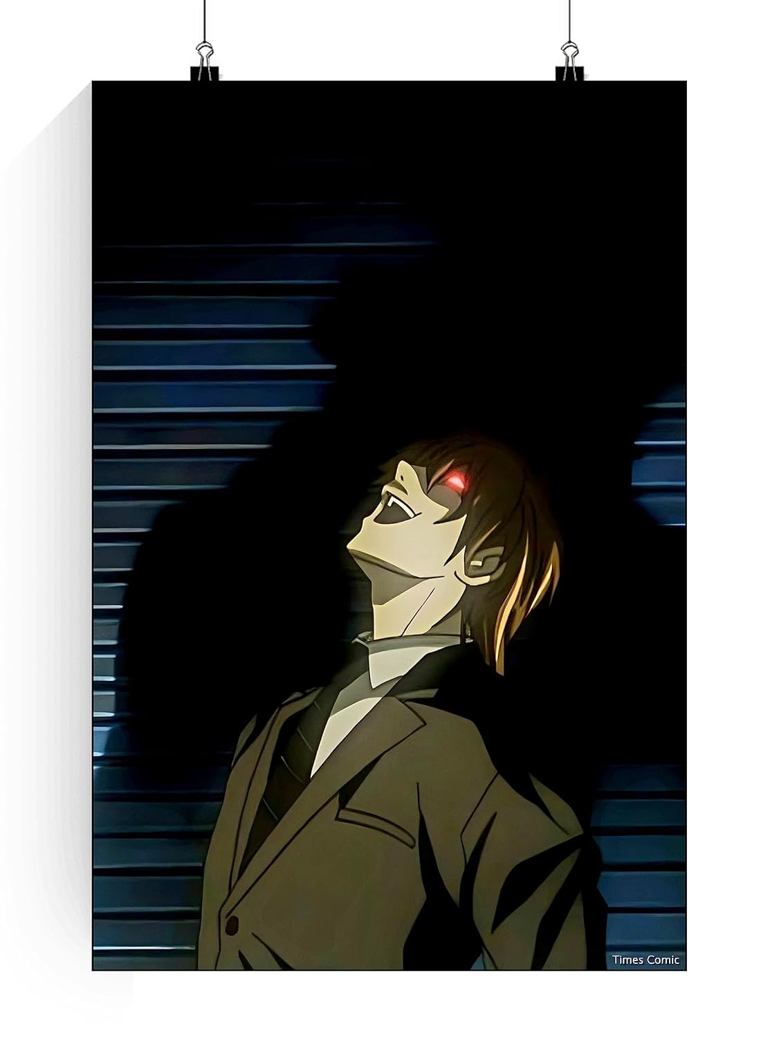 Times Comic Death Note Light Yagami Poster | Light Yagami Death Note ...