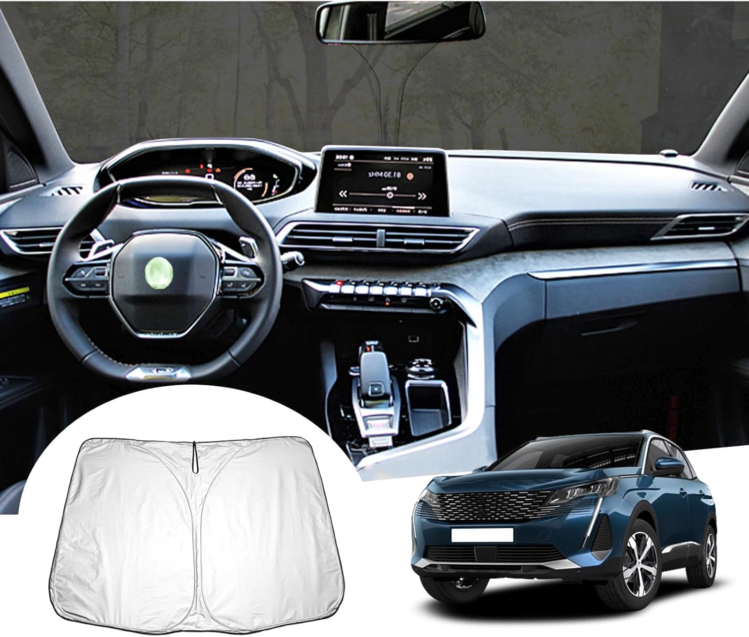 Auto Seitenfenster Sonnenschutz Magnetisch | Für Peugeot 3008 II 2016-2025