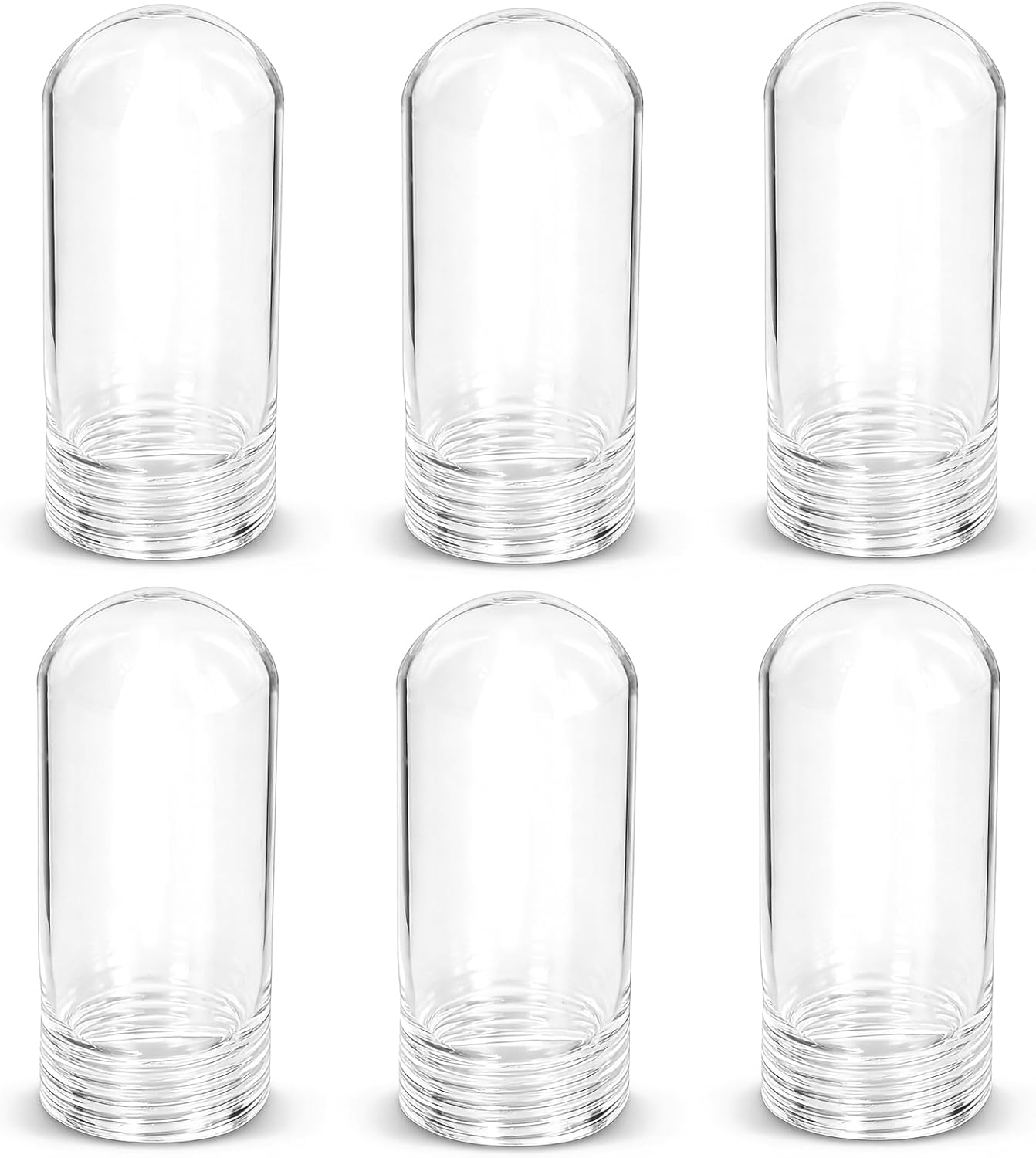 Light Bulb Cover, Clear G9 Glass Tube with Threaded Base - Shatterproof & Heat Resistant Up to 500°C for Heat Lamp - 2.25 Inch - OL-41332