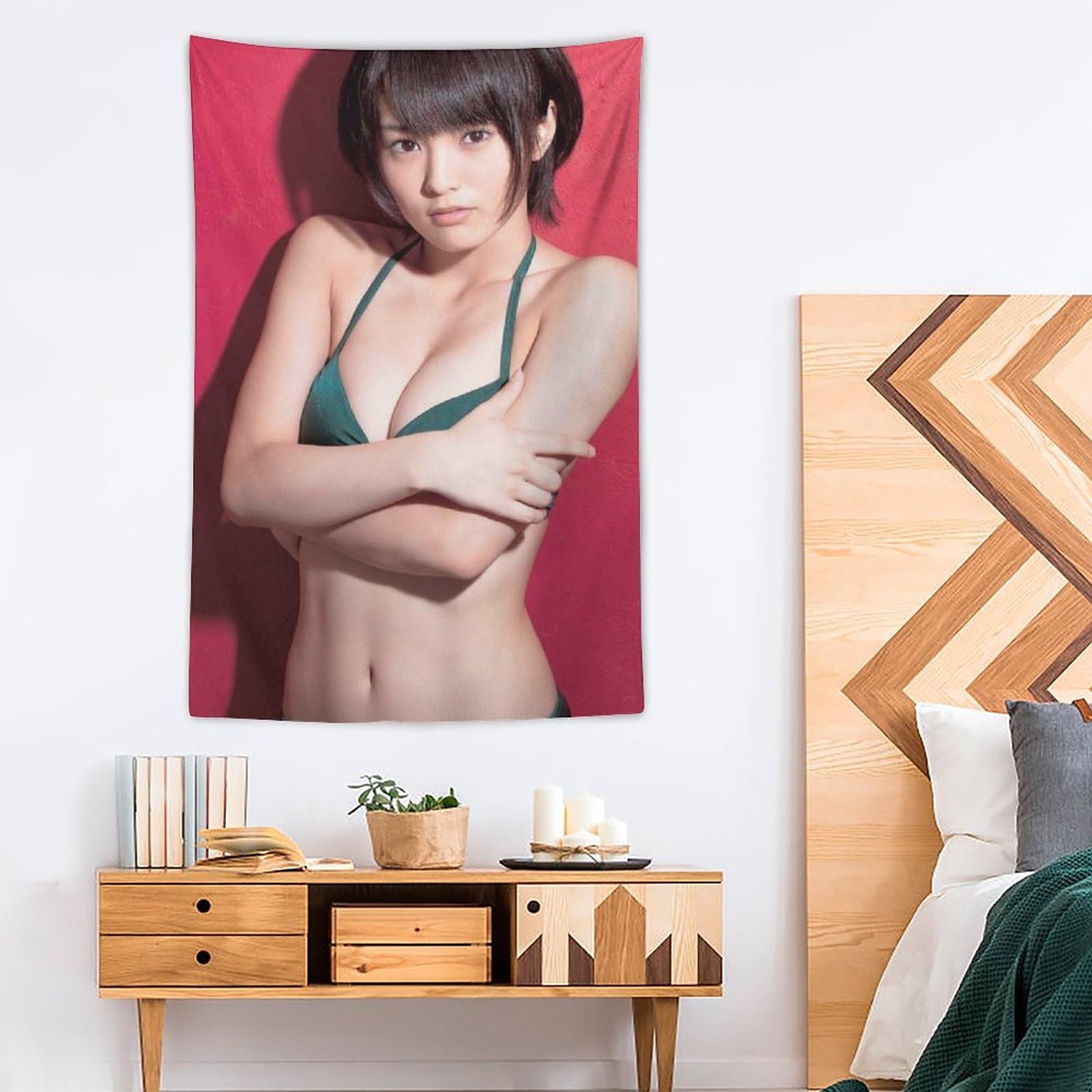 山本彩 掛け軸 水着 2017 推しタペストリー 駿河屋 -<中古>[単品] 山本彩(水着) 推し連結タペストリー NMB48