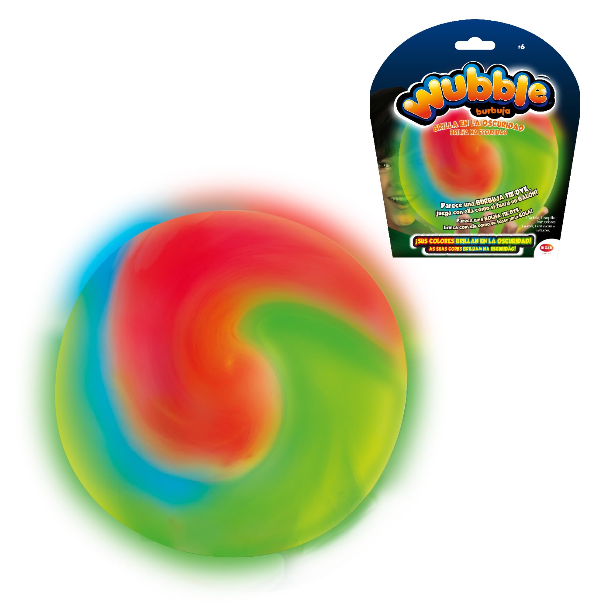 Wubble Glows in the Dark, Air Bubble That You Can Play With Like It Is A Ball, You Can Throw It, Hit and Throw It All Stands (62941875)