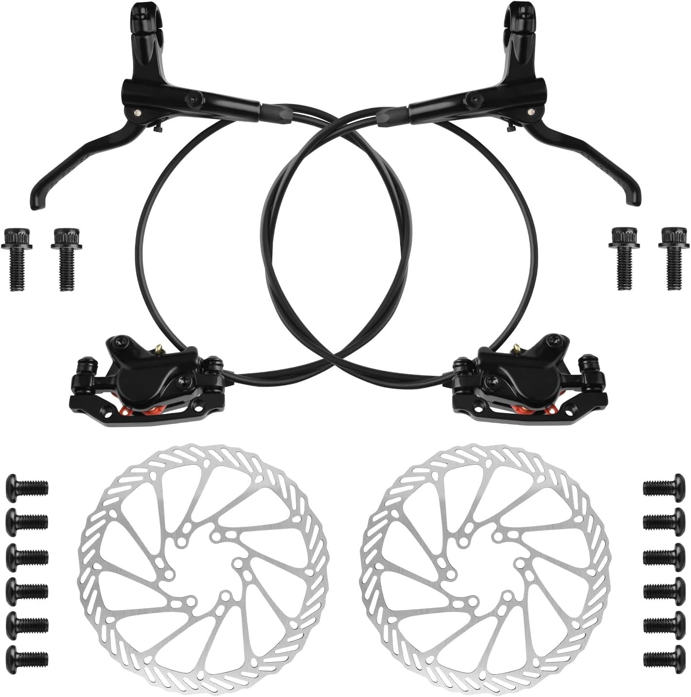 Jeu De Freins à Disque Hydrauliques Clarks M2 - 180 Mm Et 160 Mm | Neuf Pour VTT/vélo