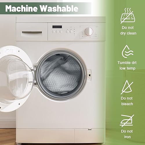 Miniatura 7 de Minoroty Protector de colchón impermeable tamaño Queen de viscosa hecha de bambú, sin ruido, lavable con bolsillo profundo de hasta 21 pulgadas